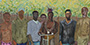 Thumbnail of painting &laquo;Leopard Hunters of Boma&raquo; Roger Casement, 1888. 1.1 x 1.05 m, oil on canvas